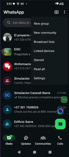 Pantalla 13 - Chat Individual